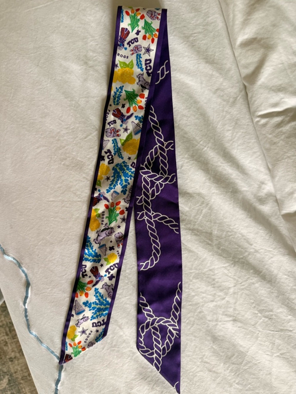 TCU mini scarf
